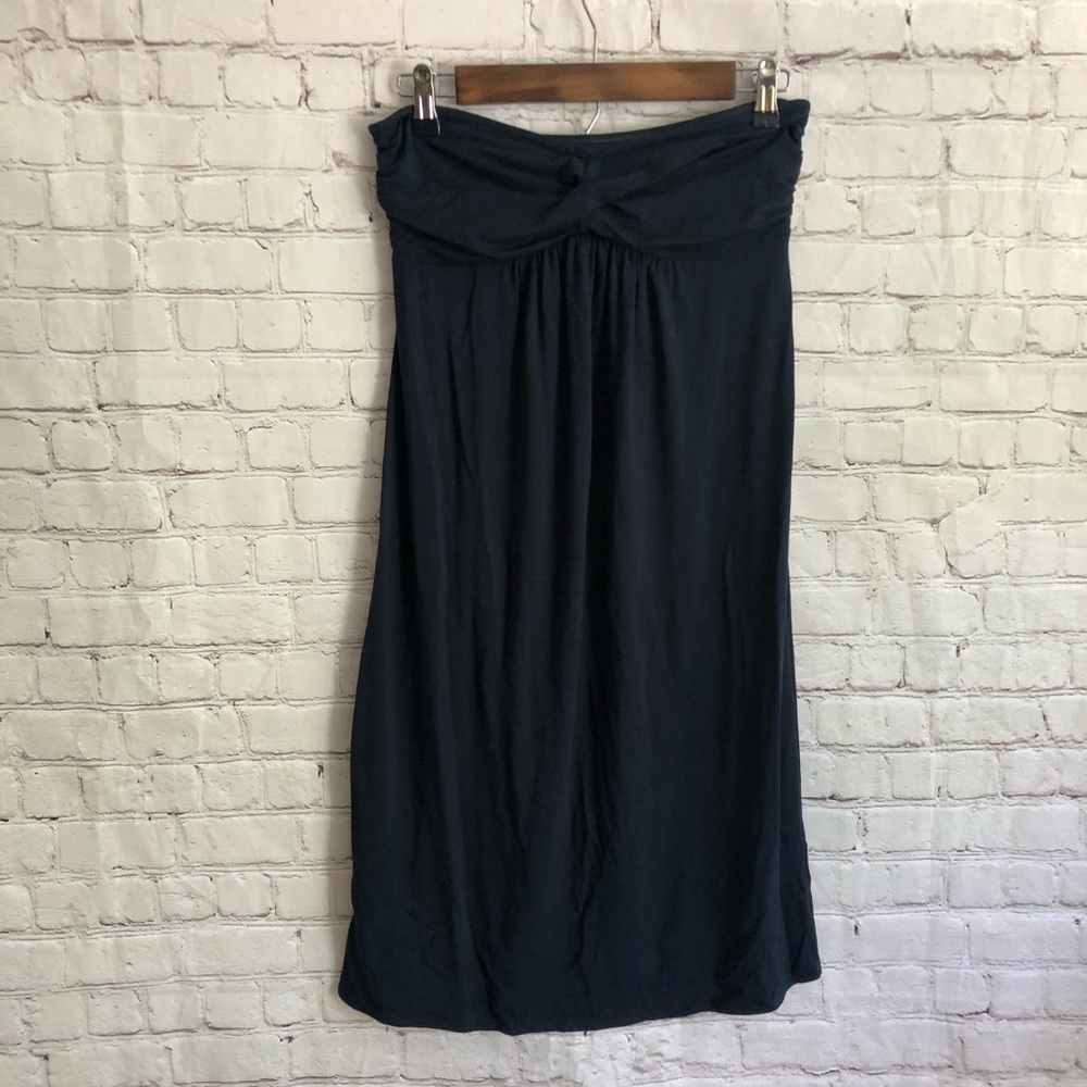 J. Crew Black Strapless Dress